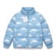 Dolphin Print Puffer Jacket