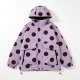 Lavender Polka Dot Puffer Jacket