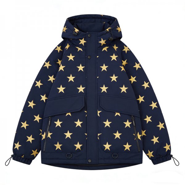 Starry Night Star-Pattern Parka