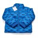 Shark Print Blue Puffer Jacket