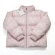 Pink Floral Embroidered Puffer Jacket