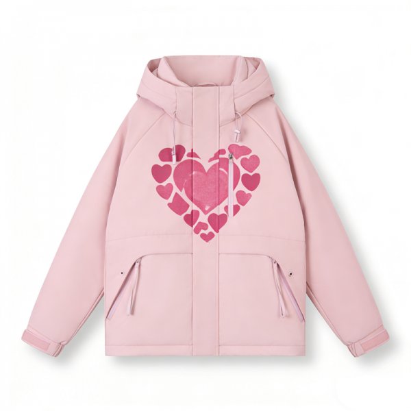 Heart Crown Puffer Jacket